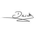Derek's signature